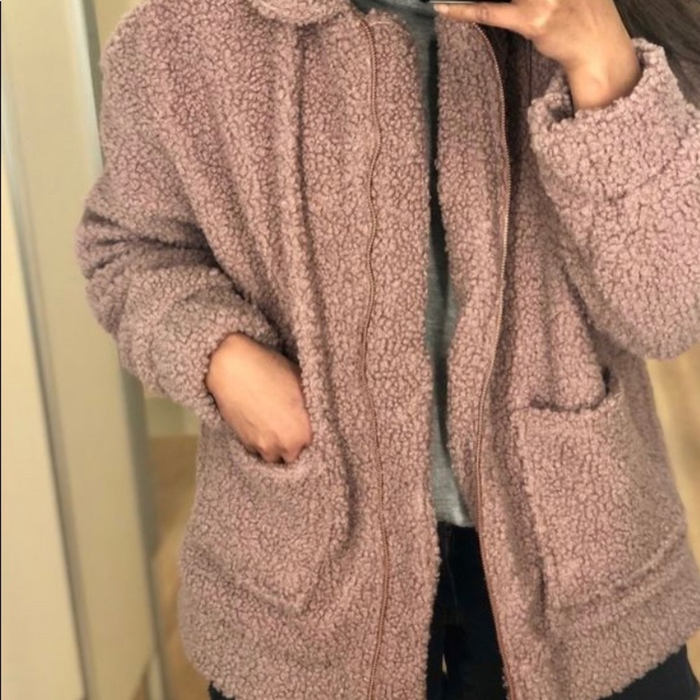 Mauve Teddy Jacket